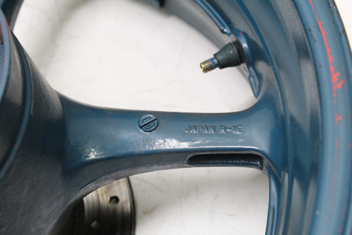 2005 YAMAHA YZF R6 OEM REAR WHEEL RIM 17X3.50 BLUE