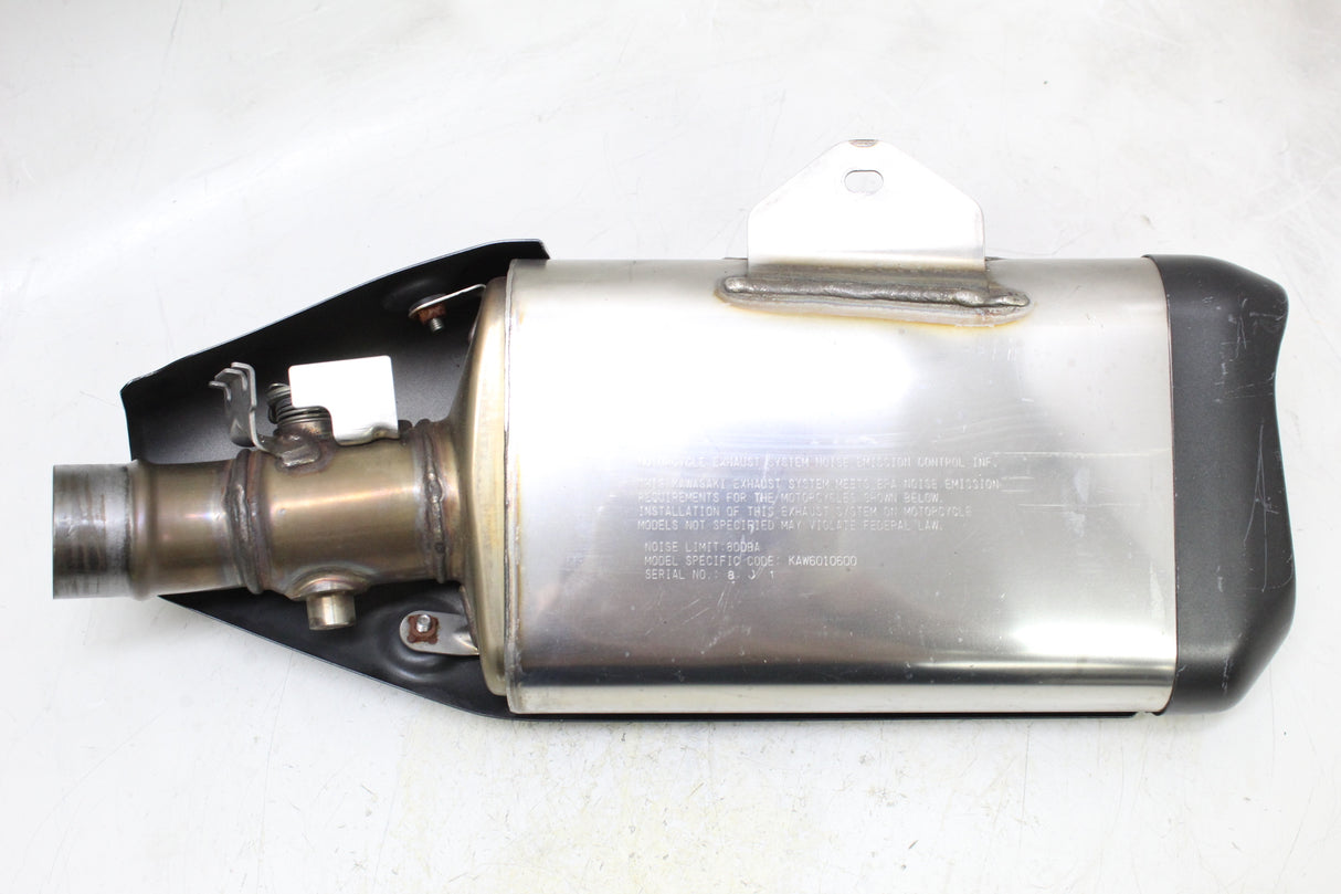 2009 Kawasaki Ninja ZX6R OEM EXHAUST PIPE MUFFLER SLIP ON CAN SILENCER