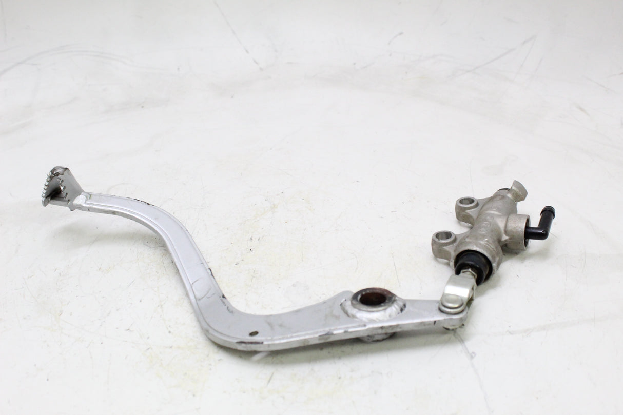 2011 KAWASAKI KLR650 OEM REAR BRAKE PEDAL W MASTER CYLINDER