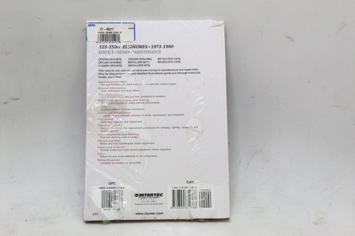 1973-1980 Honda Elsinore 125-250cc Clymer Service Repair Manual