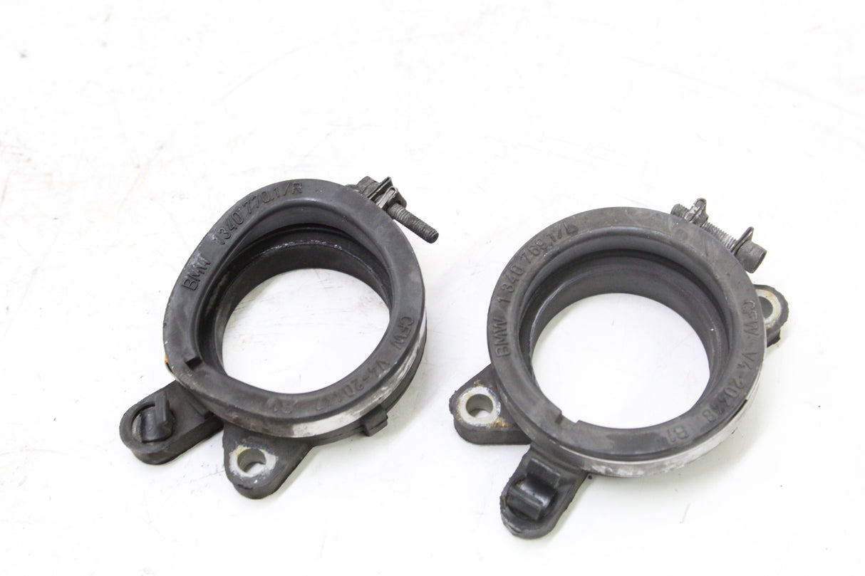 2000 BMW R1100RT OEM LEFT RIGHT AIR INTAKE DUCT BOOT MANIFOLD CLAMP SET