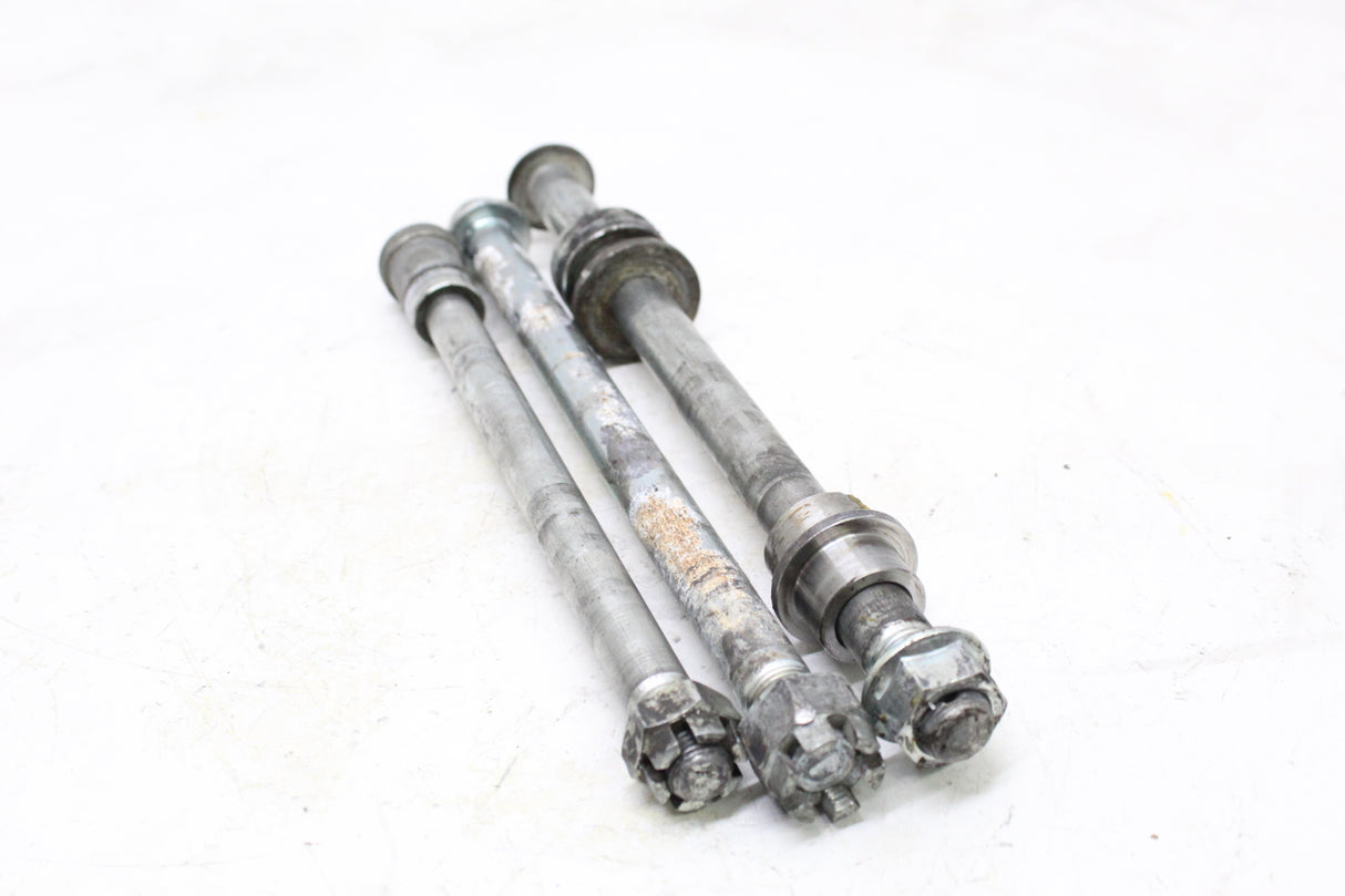 2005 KAWASAKI NINJA 250R EX250 OEM FRONT REAR AXLE SET W SWINGARM PIVOT