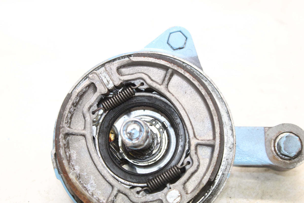 1983 Yamaha XC180 Riva OEM Front Brake Panel Shoes Axle Suspension Arm