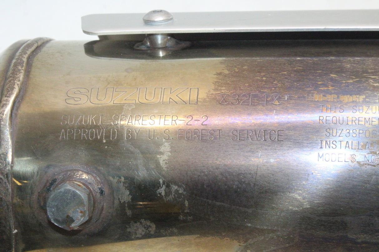 2015 Suzuki DR650SE OEM EXHAUST PIPE MUFFLER SLIP ON CAN SILENCER