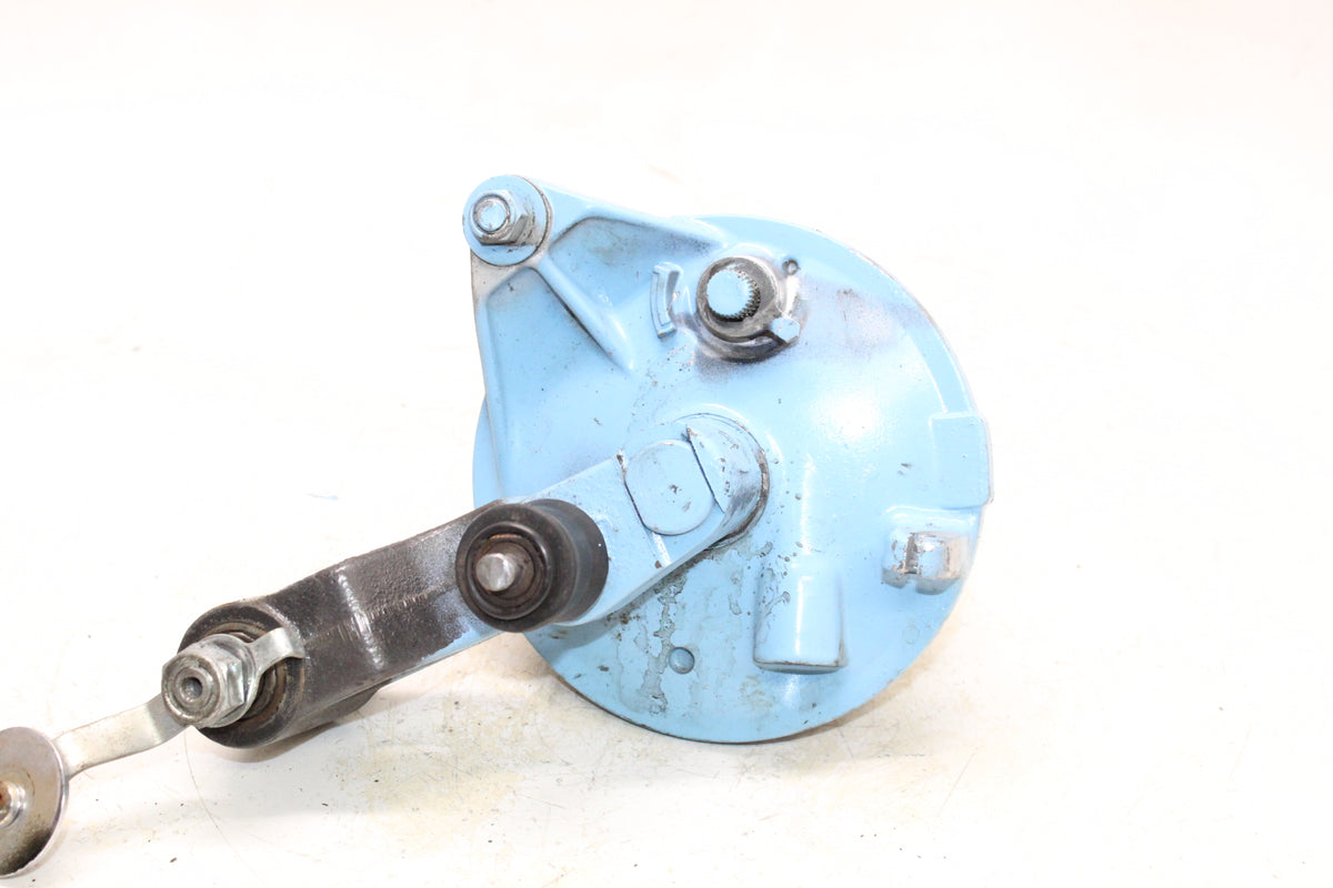 1983 Yamaha XC180 Riva OEM Front Brake Panel Shoes Axle Suspension Arm