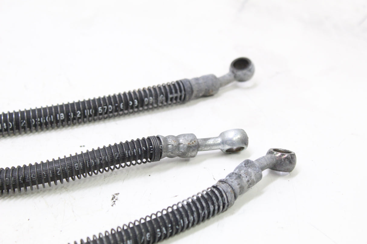 1992 KAWASAKI NINJA 600R ZX600C OEM FRONT REAR BRAKE HOSES LINES SET