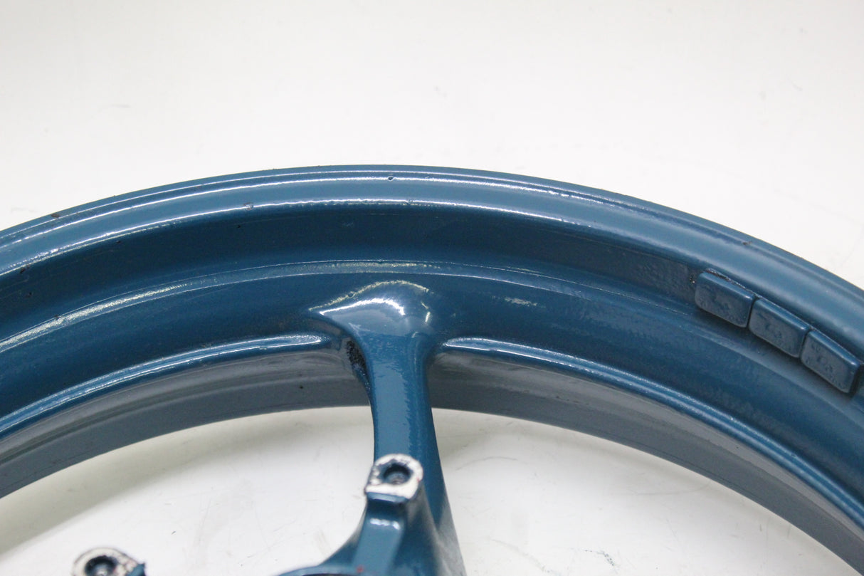 2005 YAMAHA YZF R6 OEM FRONT WHEEL RIM 17X3.50 BLUE