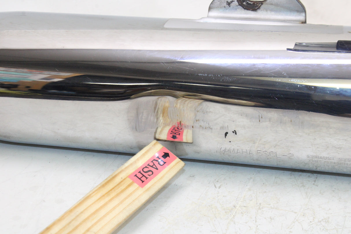 2007 Yamaha V Star 650 OEM RIGHT LOWER EXHAUST MUFFLER W HEADER