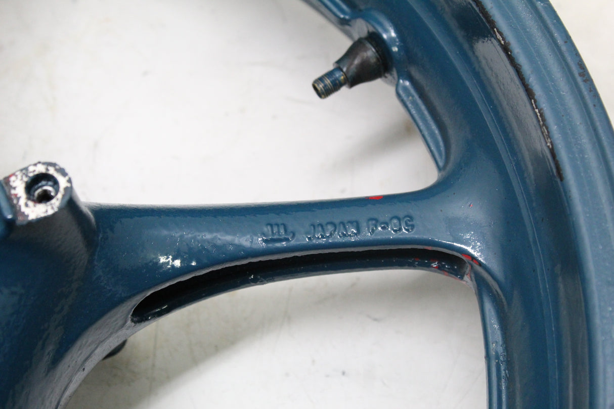 2005 YAMAHA YZF R6 OEM FRONT WHEEL RIM 17X3.50 BLUE