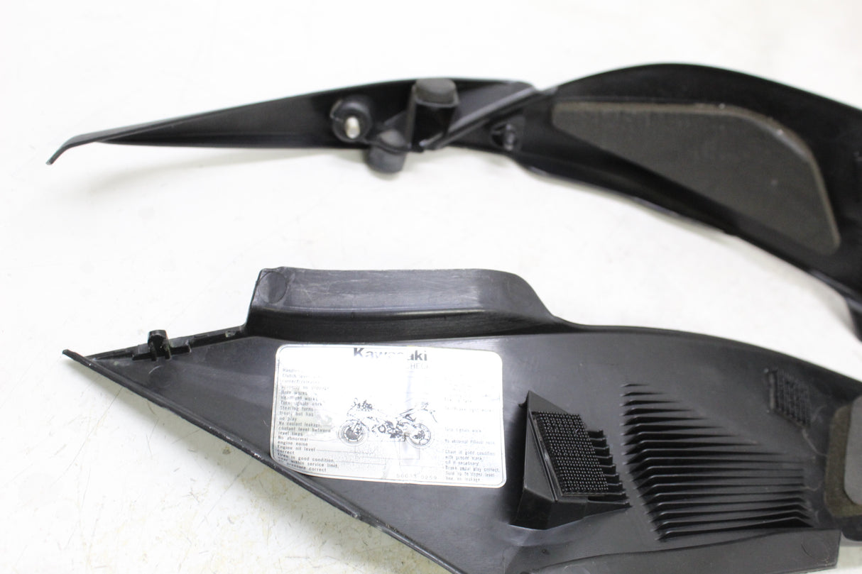 2009 Kawasaki Ninja ZX6R OEM SIDE FAIRING COWL PLASTIC PAIR