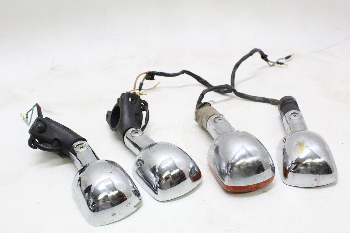2007 Honda Rebel 250 CMX250CL OEM CHROME FRONT REAR TURN SIGNAL LIGHTS SET OF 4