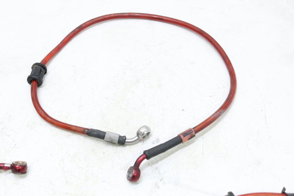 2004 SUZUKI GSXR600 CORE MOTO FRONT REAR BRAIDED BRAKE LINE HOSE SET