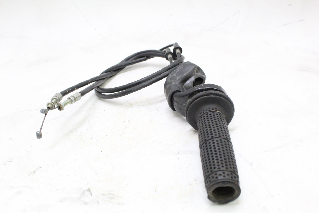 2011 KAWASAKI KLR650 OEM RIGHT THROTTLE GRIP W CABLES HOUSING
