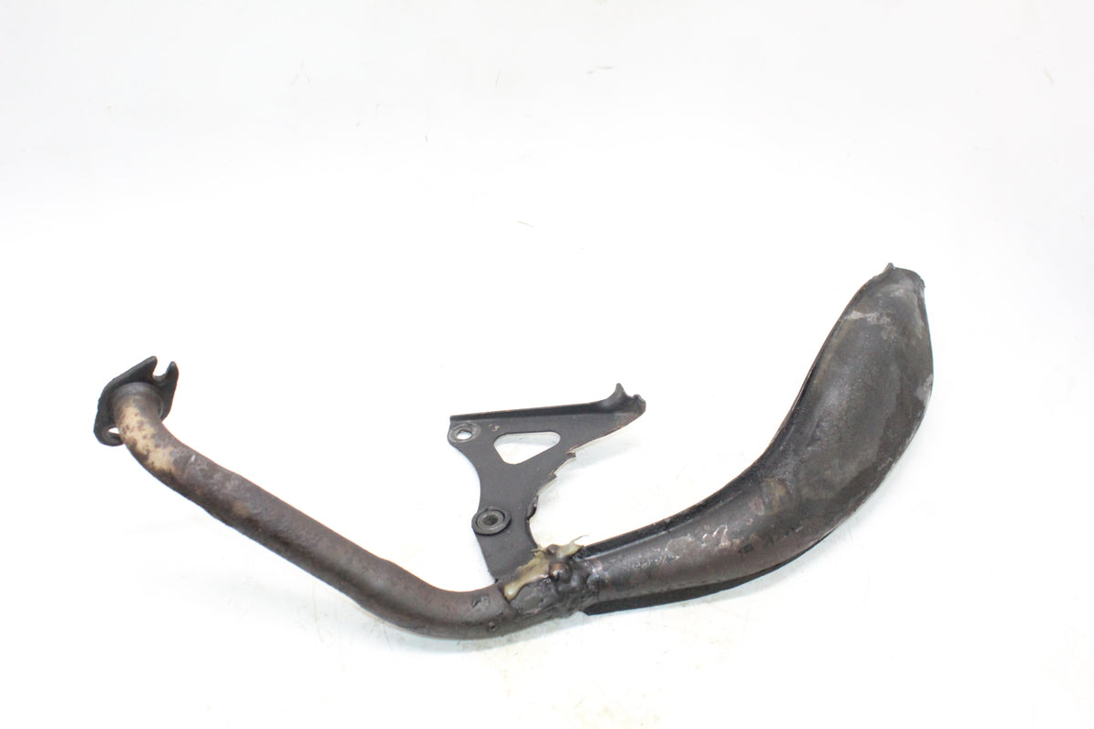2002 Yamaha Zuma 50 YW50 Exhaust Pipe Expansion Chamber With Mounting Bracket