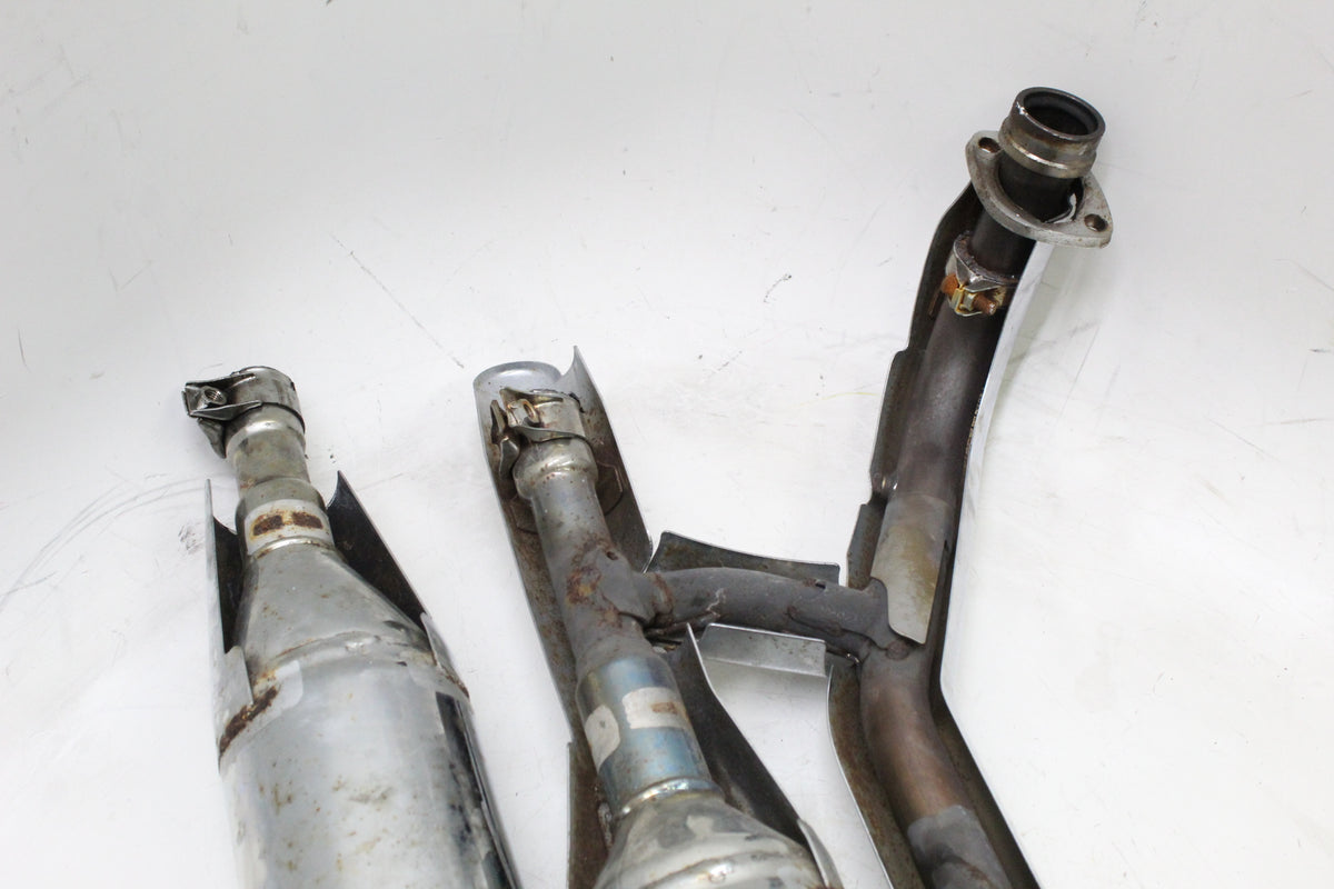 2007 YAMAHA XVS650 V STAR 650 OEM EXHAUST MUFFLER SET PAIR