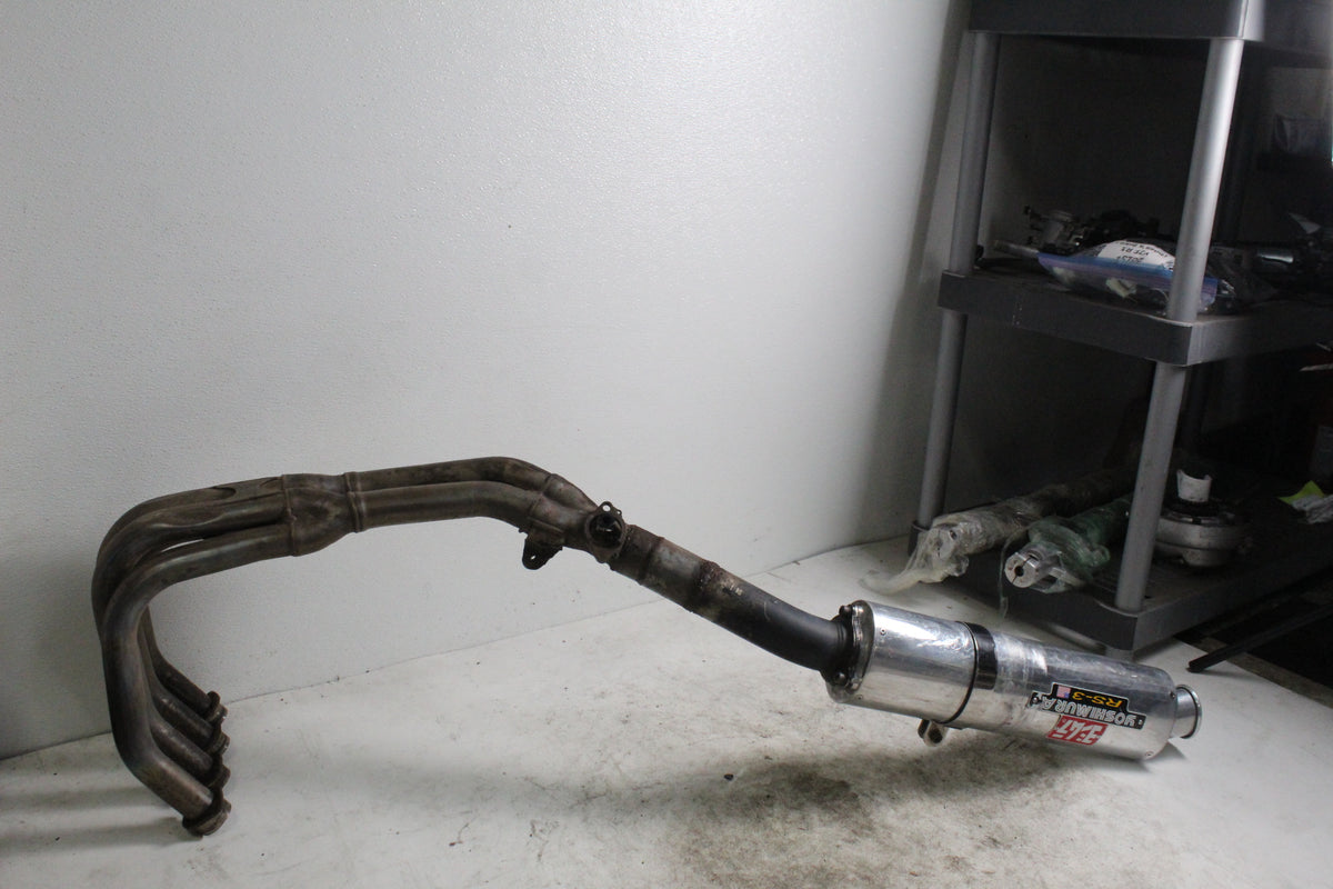 2009 Yamaha YZF R6S Exhaust Headers Mid Pipe With Yoshimura Muffler