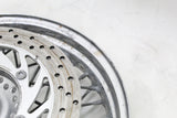 2007 YAMAHA XVS650 V STAR 650 OEM FRONT WHEEL RIM HUB SPOKES ROTOR
