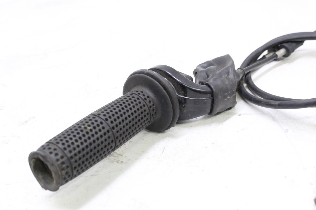2011 KAWASAKI KLR650 OEM RIGHT THROTTLE GRIP W CABLES HOUSING