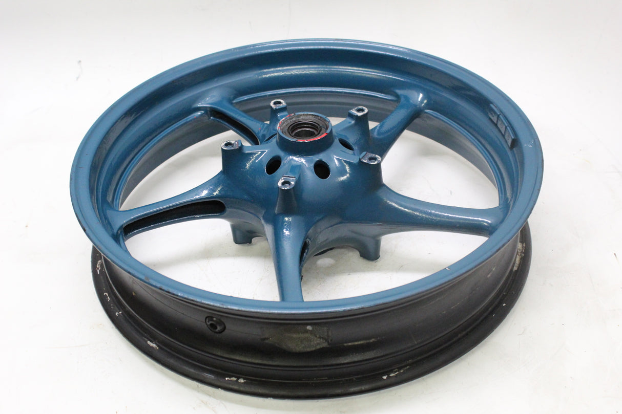 2005 YAMAHA YZF R6 OEM FRONT WHEEL RIM 17X3.50 BLUE