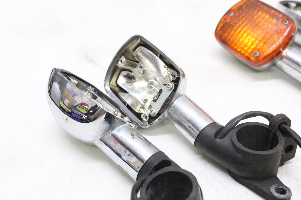 2007 Honda Rebel 250 CMX250CL OEM CHROME FRONT REAR TURN SIGNAL LIGHTS SET OF 4