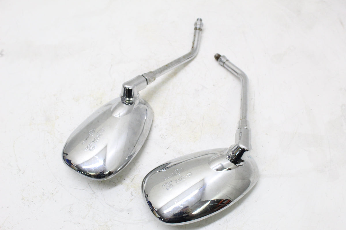 2007 YAMAHA XVS650 V STAR 650 OEM LEFT RIGHT REAR VIEW MIRROR SET