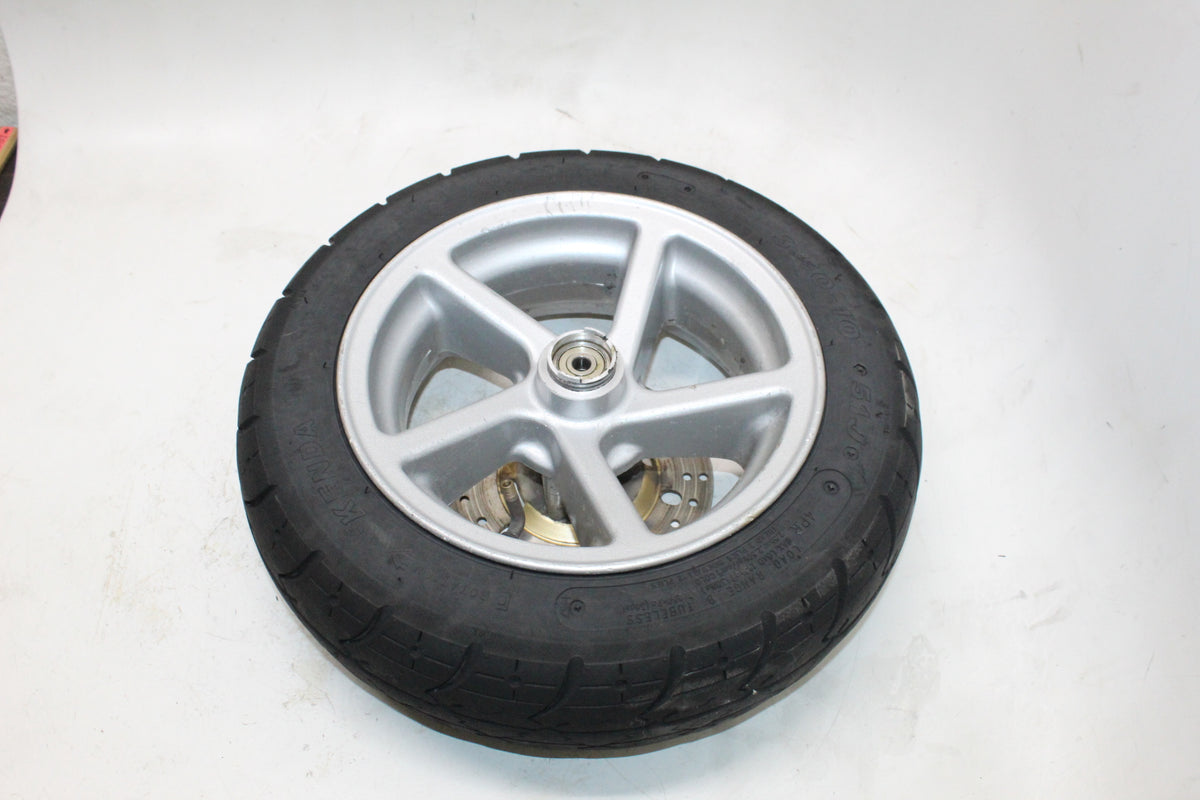 2002 Yamaha Zuma 50 YW50 OEM Front Wheel Rim With Tire And Brake Rotor