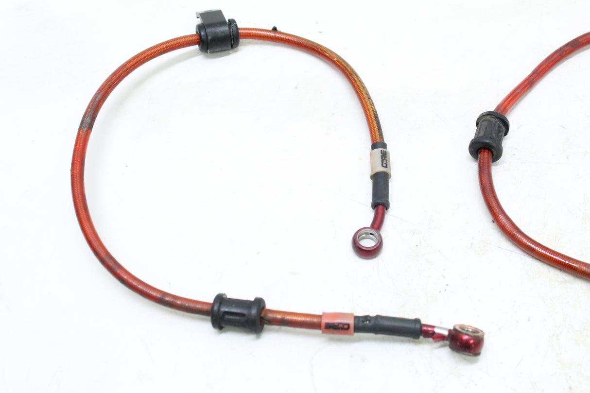 2004 SUZUKI GSXR600 CORE MOTO FRONT REAR BRAIDED BRAKE LINE HOSE SET