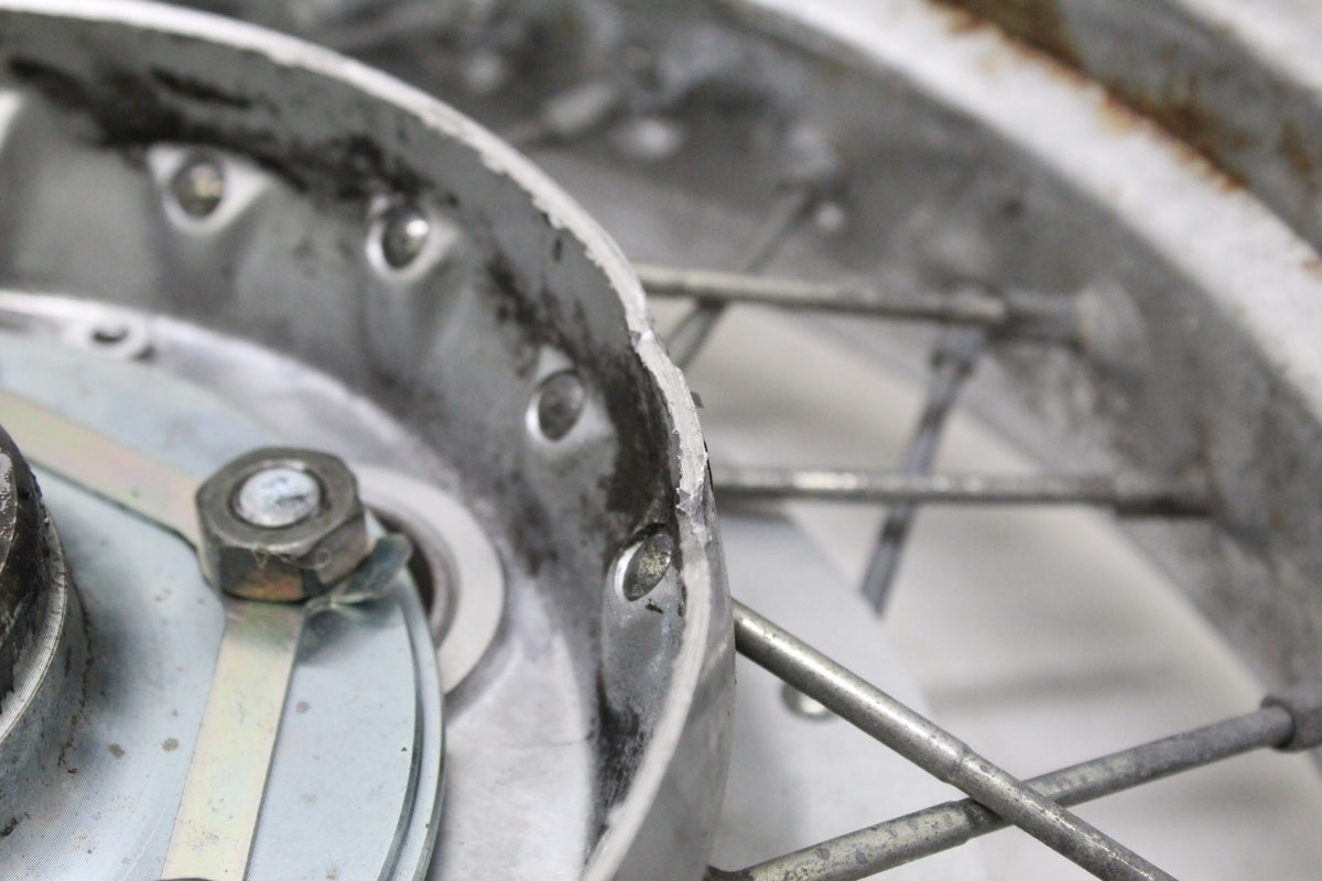 2007 YAMAHA XVS650 V STAR 650 OEM REAR WHEEL RIM HUB SPOKES 15X3.50