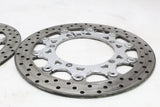 2005 Yamaha YZF R6 OEM FRONT LEFT RIGHT BRAKE ROTORS DISCS