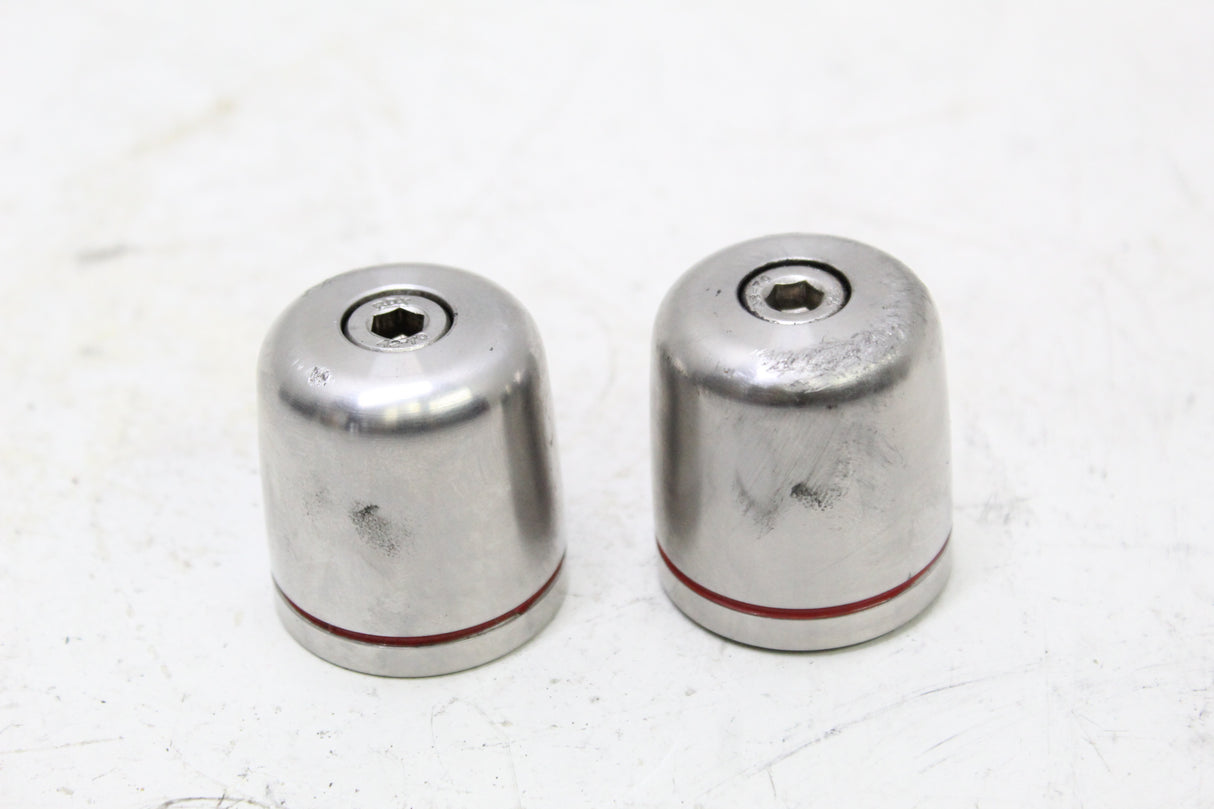 2000 BMW R1100RT OEM HANDLEBAR BAR END WEIGHTS CAPS PAIR