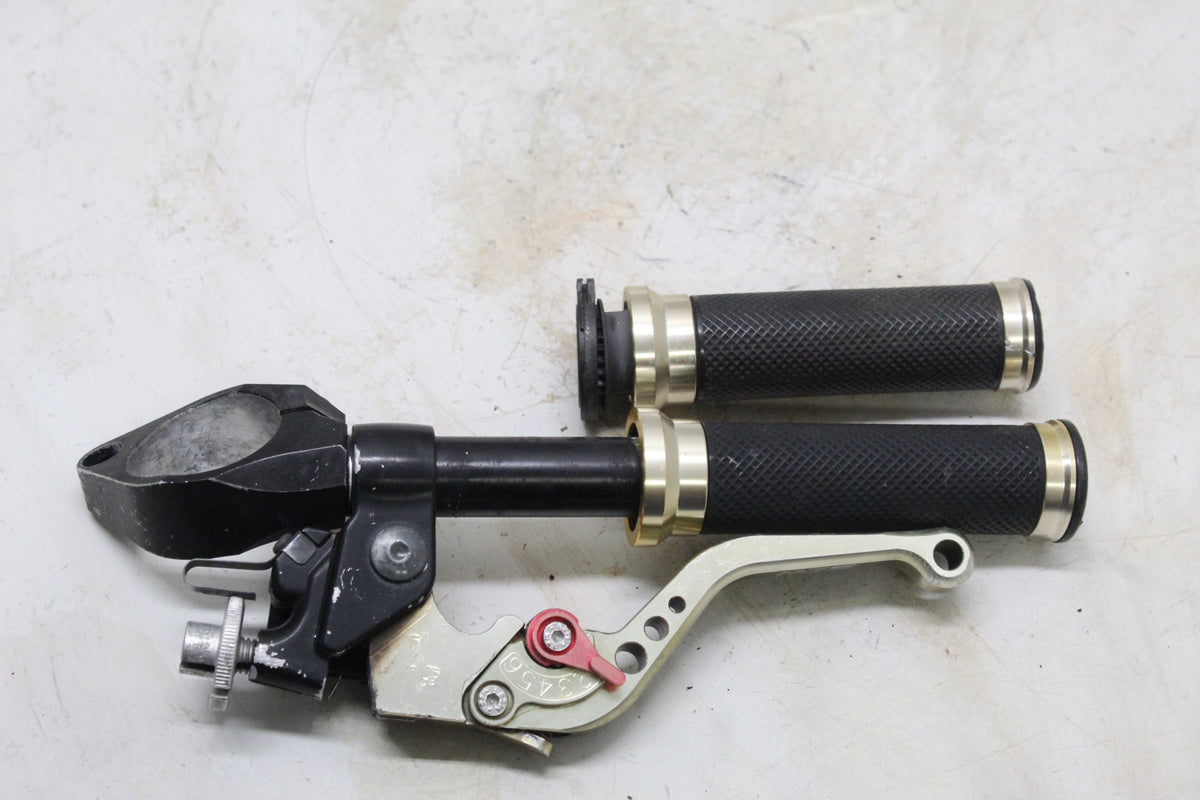 2009 Yamaha YZF-R6S Left Clip On Handlebar With Clutch Lever And Grips