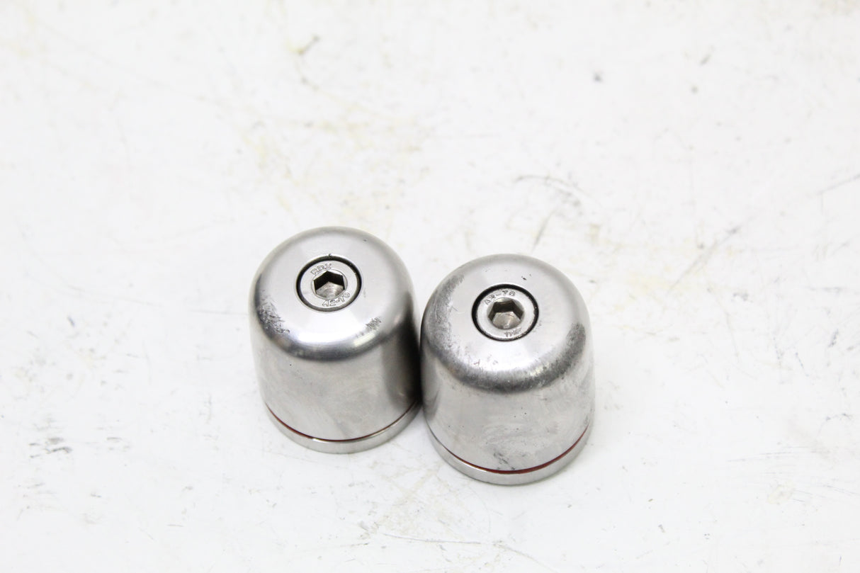 2000 BMW R1100RT OEM HANDLEBAR BAR END WEIGHTS CAPS PAIR