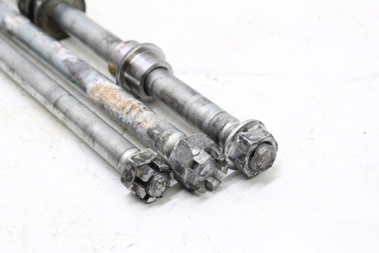 2005 KAWASAKI NINJA 250R EX250 OEM FRONT REAR AXLE SET W SWINGARM PIVOT