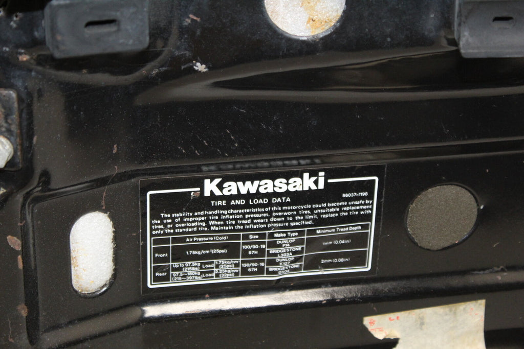 1982 Kawasaki Kz750N  Rear Back Passenger Seat