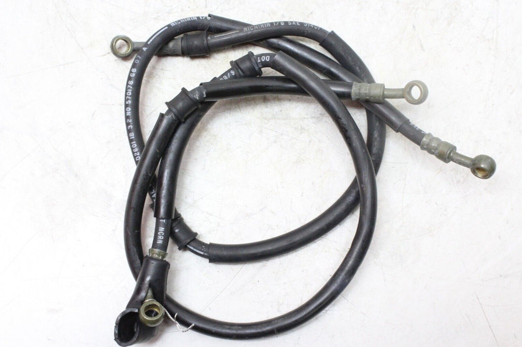 88-91 Honda Hawk Gt 650 Oem Front Brake Caliper Hoses Lines