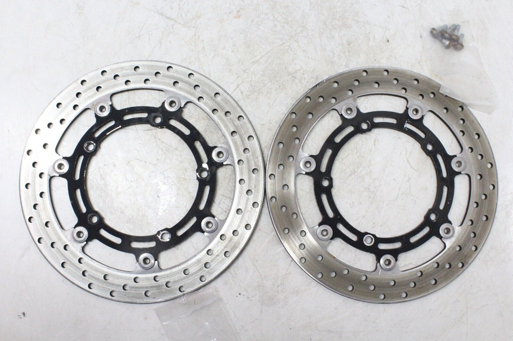 04-09 Yamaha Fz6 Oem Front Left Right Brake Rotors Discs