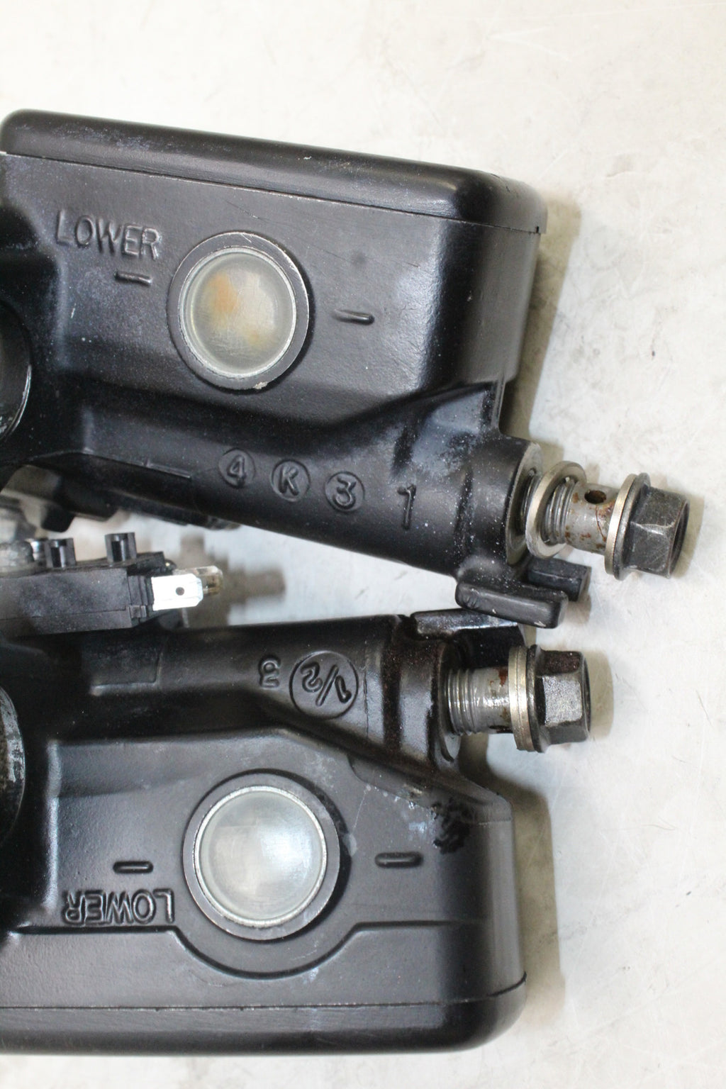 1995 Honda Cbr1000F Front Brake Master Cylinders W/ Levers Pair Set Oem