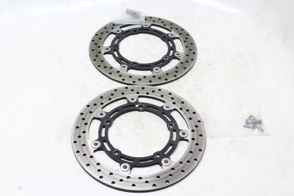 04-09 Yamaha Fz6 Oem Front Left Right Brake Rotors Discs