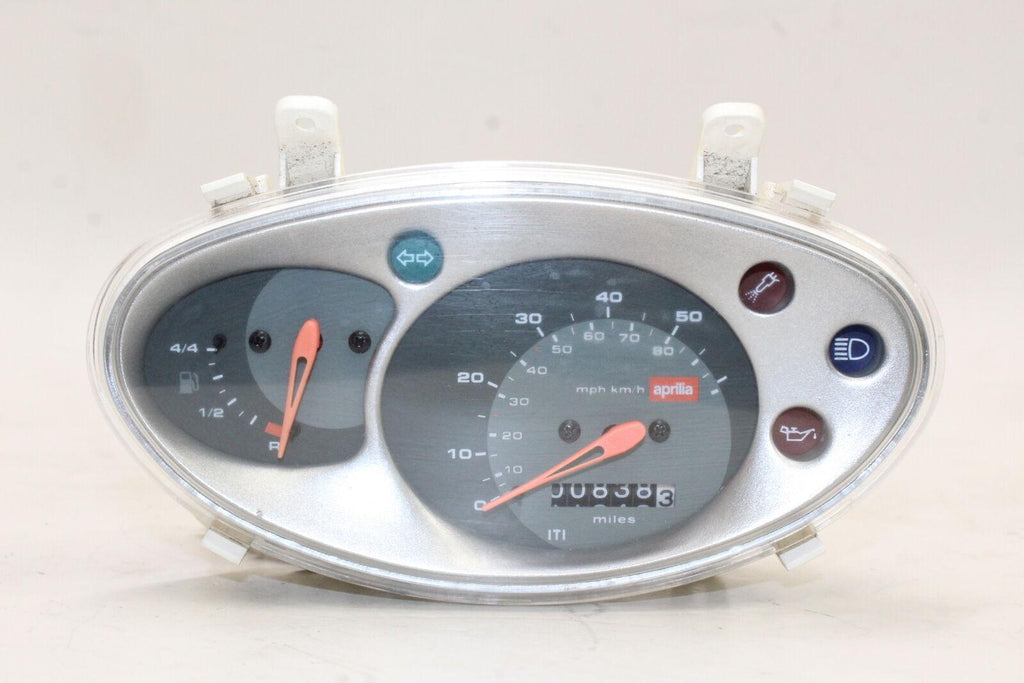 2001-06 Aprilia Scarabeo 50 2T Speedo Gauges Cluster Speedometer Oem *838 Miles*