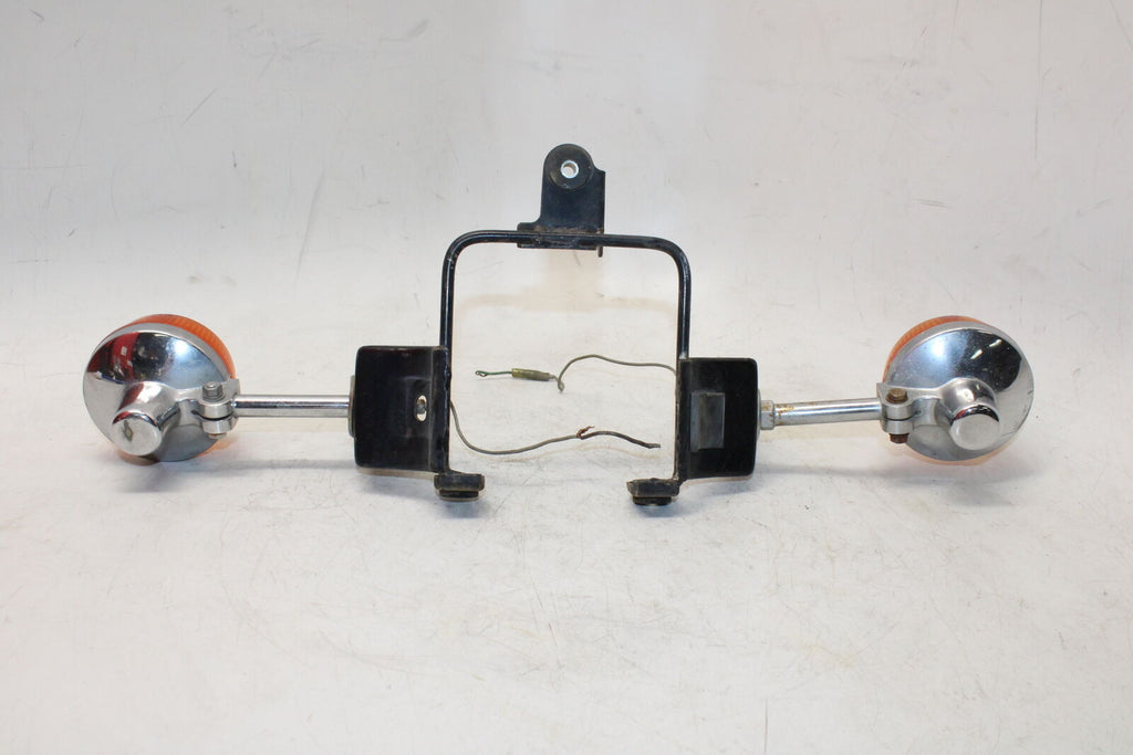 1981 Kawasaki Kz750E Standard Front Turn Signals Light Indicators W Holder