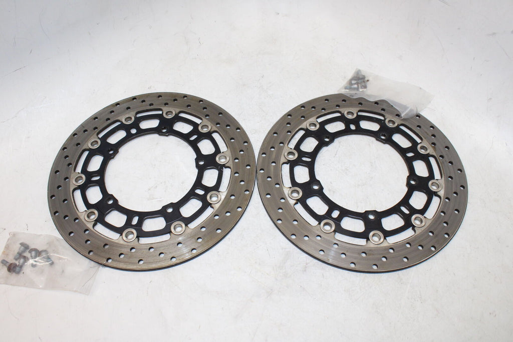 2009 Yamaha Yzf R6 Front Left Right Brake Rotors Discs