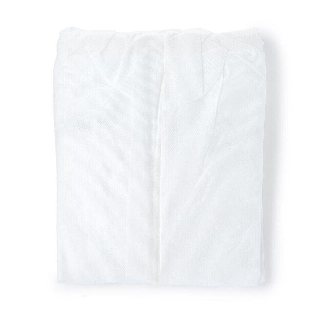 Hansae Large White Disposable Coverall With Hood #Han-887 Case Of 50