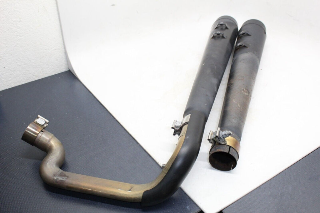 Mutazu Black Slip-On Mufflers Exhaust Harley Touring