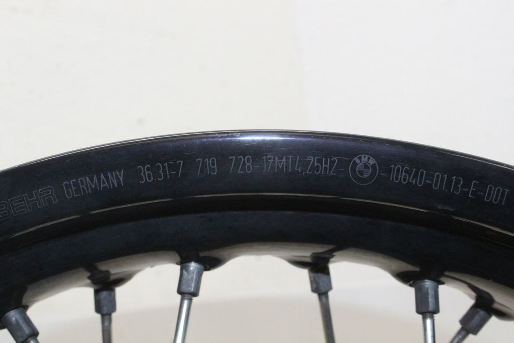 2008-18 Bmw F800Gs Standard Abs Rear Back Wheel Rim Oem