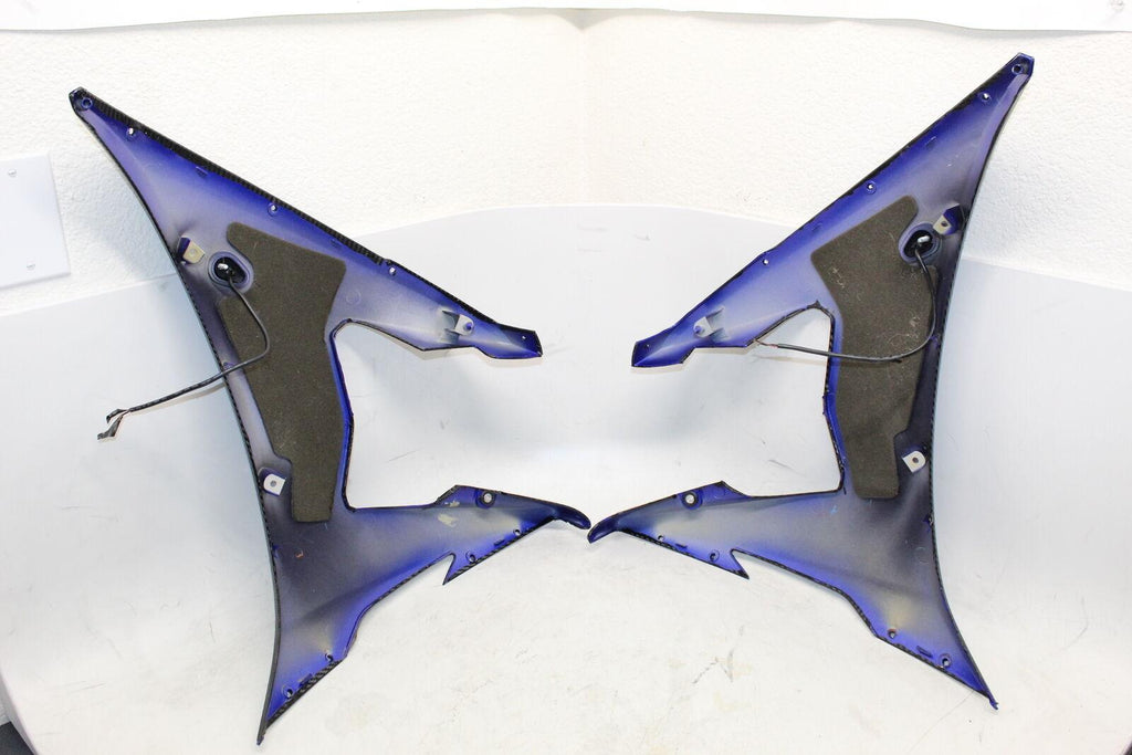 2009 Yamaha Yzf R6S Left Right Lower Mid Upper Side Fairing Cowl Set Oem Carbon