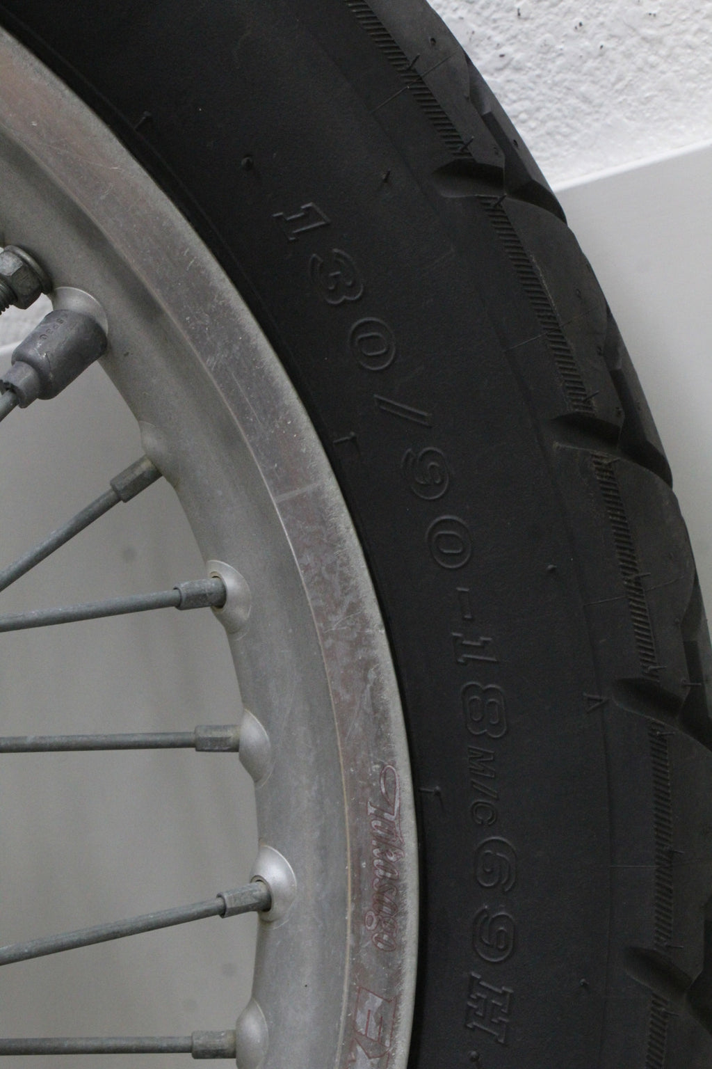 1996 Husaberg Fe350 Te350 Rear Back Wheel Rim Tire W/ Sprocket Oem