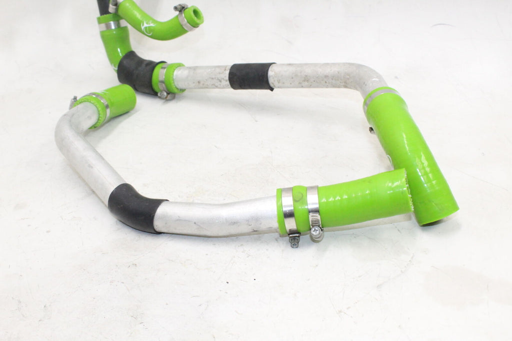 2005-06 Honda Cbr600Rr Radiator Green Hoses Engine Coolant Water Pipes Hoses