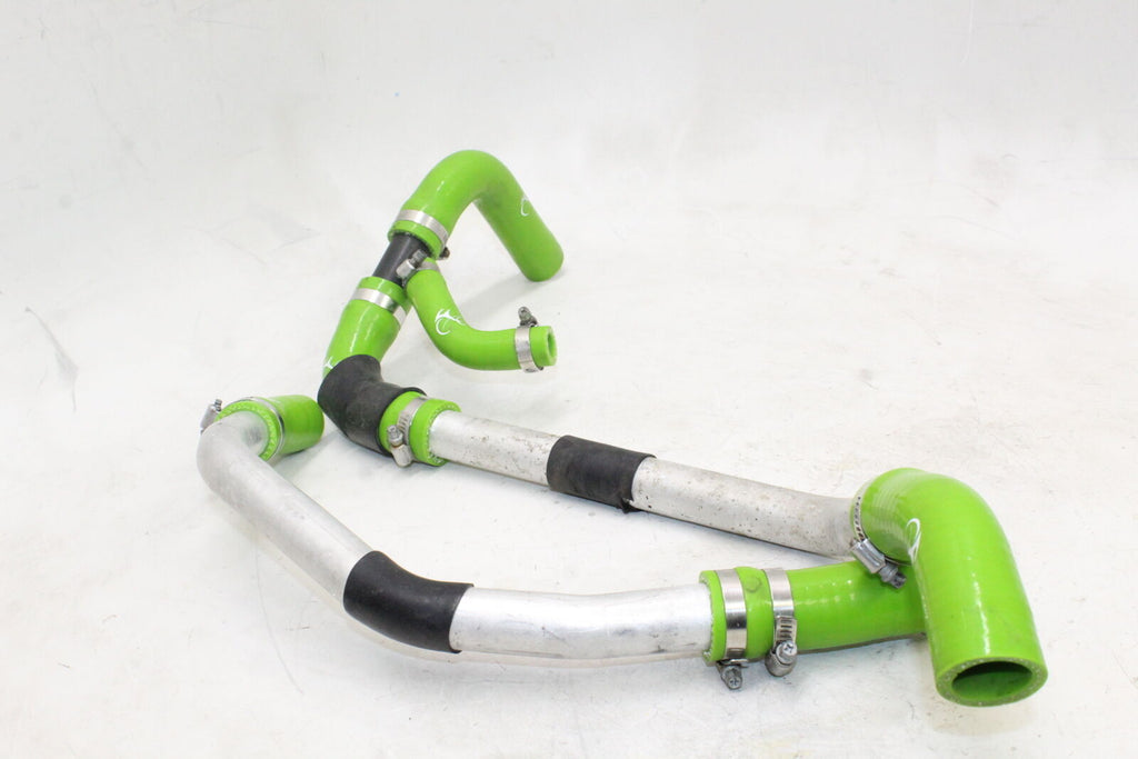 2005-06 Honda Cbr600Rr Radiator Green Hoses Engine Coolant Water Pipes Hoses