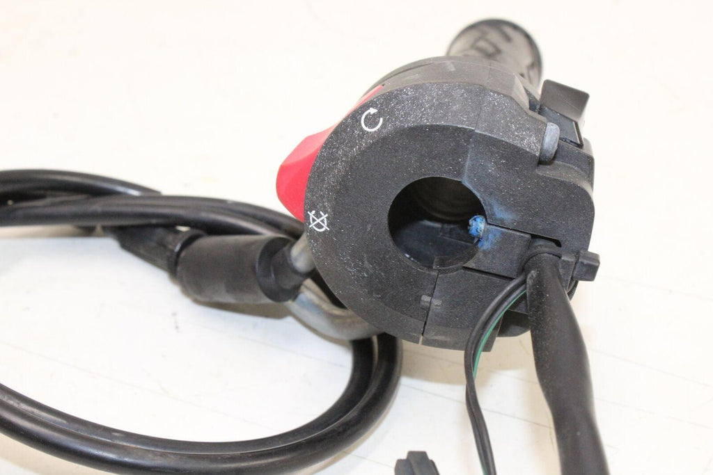 2013 09-15 Suzuki Sfv650 Right Throttle W Cable Handle Kill Off Start Switch Oem