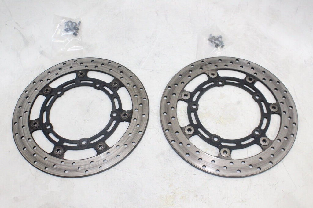04-09 Yamaha Fz6 Oem Front Left Right Brake Rotors Discs